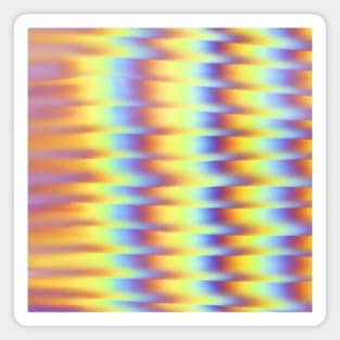 Colorful Blended Rainbow Striped Zigzag Pattern, made by EndlessEmporium Magnet